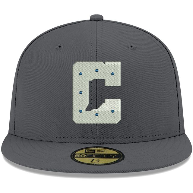 Casquette ajustée New Era Graphite Indianapolis Colts avec logo alternatif Storm II 59FIFTY pour homme