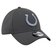 Men's New Era Graphite Indianapolis Colts  Main 39THIRTY Flex Hat