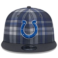 Men's New Era Gray Indianapolis Colts 2024 Sideline Statement 9FIFTY Snapback Hat