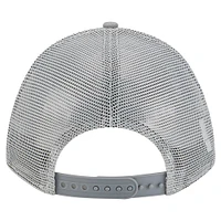Men's New Era Gray Indianapolis Colts Domain 9FORTY A-Frame Trucker Adjustable Hat