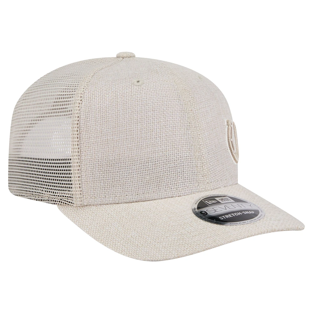Casquette extensible à boutons-pression Flawless 9SEVENTY Indianapolis Colts New Era Natural pour homme
