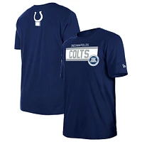 T-shirt imprimé haute densité Indianapolis Colts 3rd Down bleu marine New Era pour homme