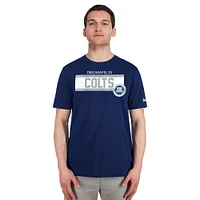 Men's New Era  Navy Indianapolis Colts 3rd Down High Density Print T-Shirt