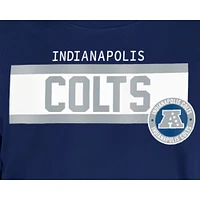 T-shirt imprimé haute densité Indianapolis Colts 3rd Down bleu marine New Era pour homme