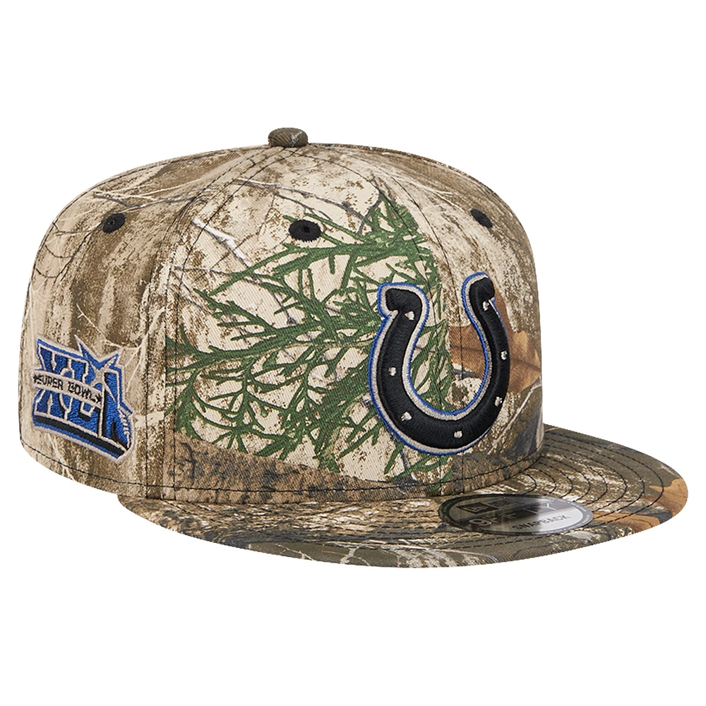 Casquette Snapback Active 9FIFTY Realtree Camo Indianapolis Colts New Era pour hommes