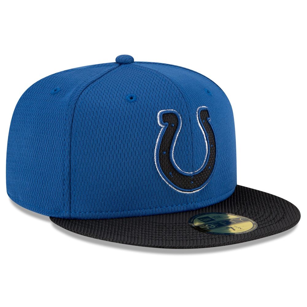 Indianapolis Colts 2021 NFL SIDELINE HOME Royal Fitted Hat