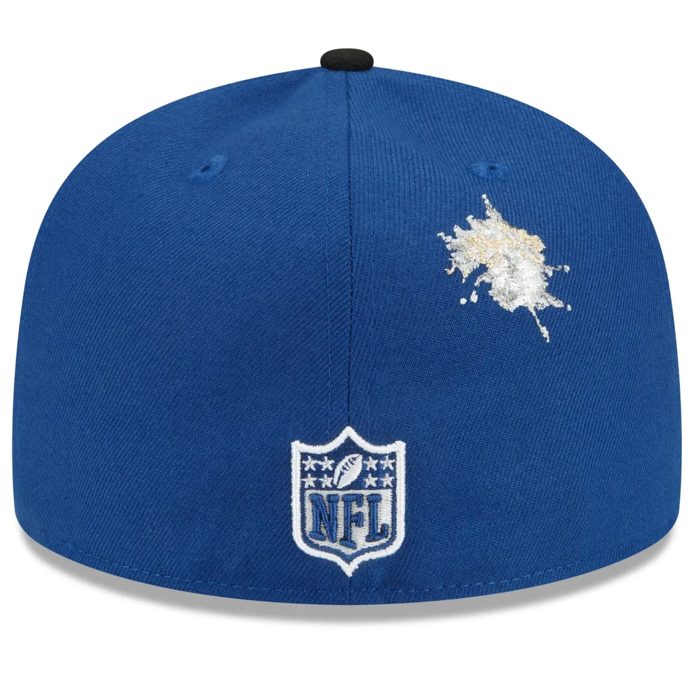 Men's New Era Royal/White Indianapolis Colts NFL x Staple Collection  59FIFTY Fitted Hat