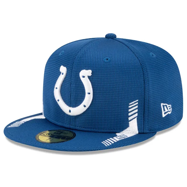 Indianapolis Colts Hat Mens Small / Medium New Era NFL Fitted White