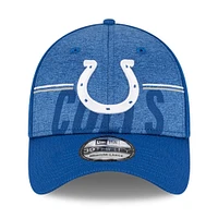 Casquette New Era Royal Indianapolis Colts 2023 NFL Training Camp 39THIRTY Flex Fit pour homme