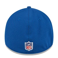 Casquette New Era Royal Indianapolis Colts 2023 NFL Training Camp 39THIRTY Flex Fit pour homme