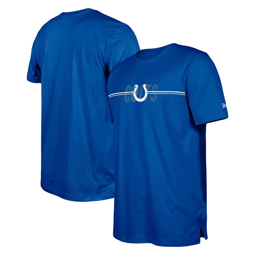 T-shirt New Era Royal Indianapolis Colts 2023 NFL Training Camp pour homme