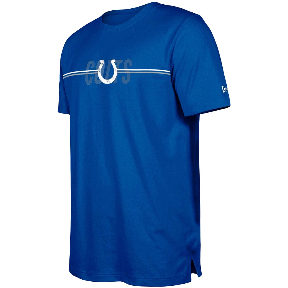 T-shirt New Era Royal Indianapolis Colts 2023 NFL Training Camp pour homme