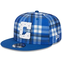 Casquette Snapback 9FIFTY New Era Royal Indianapolis Colts 2024 Sideline Statement pour homme