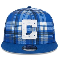 Casquette Snapback 9FIFTY New Era Royal Indianapolis Colts 2024 Sideline Statement pour homme