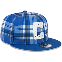 Casquette Snapback 9FIFTY New Era Royal Indianapolis Colts 2024 Sideline Statement pour homme