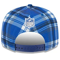 Casquette Snapback 9FIFTY New Era Royal Indianapolis Colts 2024 Sideline Statement pour homme