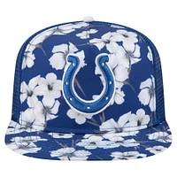 Men's New Era Royal Indianapolis Colts Adventure Pattern Golfer Snapback Hat