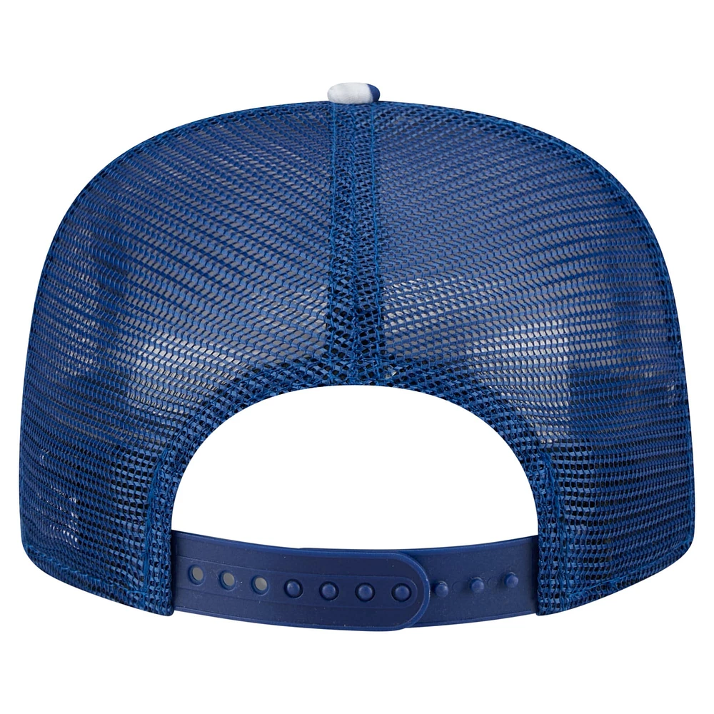 Men's New Era Royal Indianapolis Colts Adventure Pattern Golfer Snapback Hat
