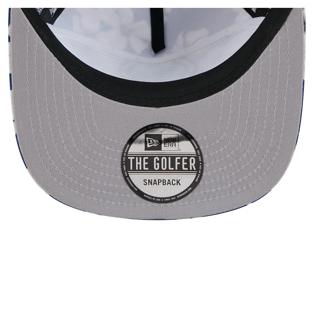 Men's New Era Royal Indianapolis Colts Adventure Pattern Golfer Snapback Hat