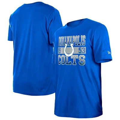 T-shirt de l'équipe la ville des Indianapolis Colts Royal New Era pour homme