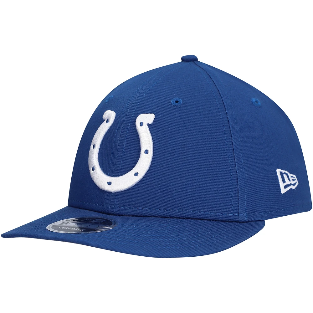 Men's New Era Royal Indianapolis Colts Main Low Profile 9FIFTY Snapback Hat