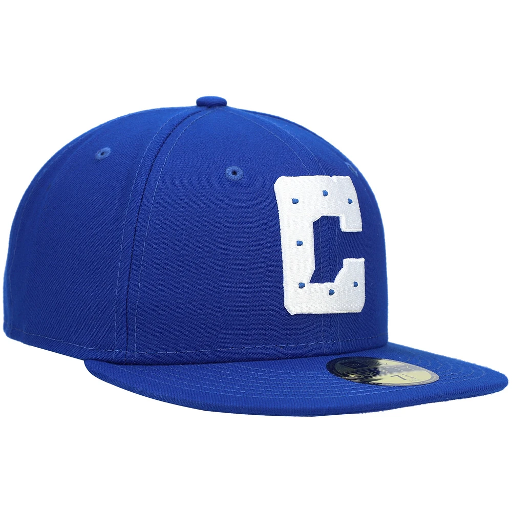 Casquette ajustée New Era Royal Indianapolis Colts Omaha 59FIFTY pour homme