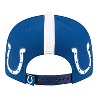 Men's New Era Royal Indianapolis Colts Throwback Helmet 9FIFTY Snapback Hat