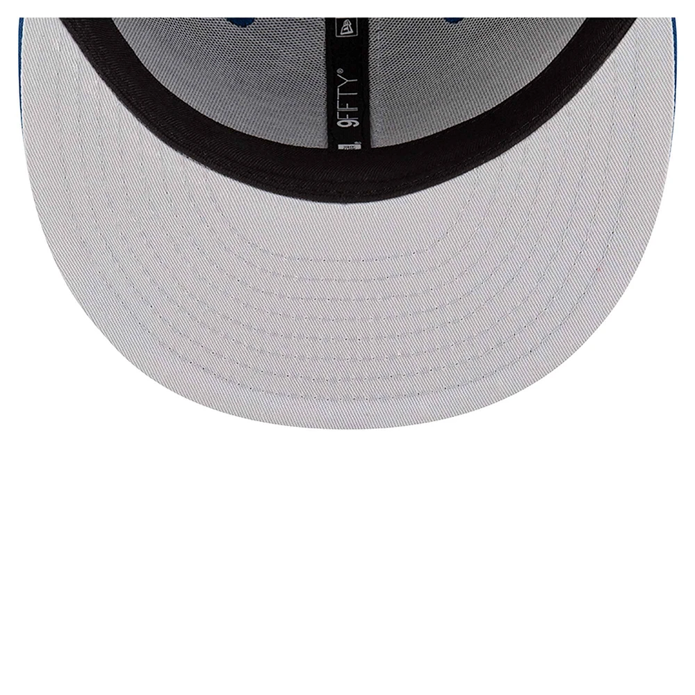 Men's New Era Royal Indianapolis Colts Throwback Helmet 9FIFTY Snapback Hat