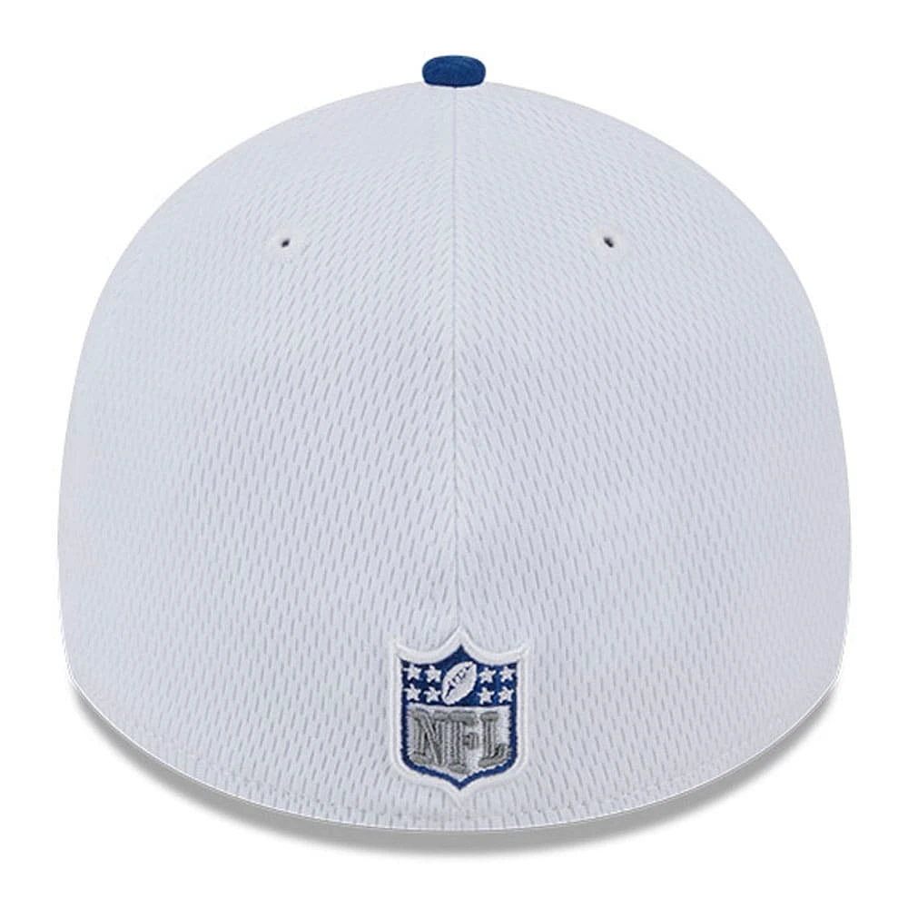 Men's New Era  White/Royal Indianapolis Colts 2023 Sideline 39THIRTY Flex Hat