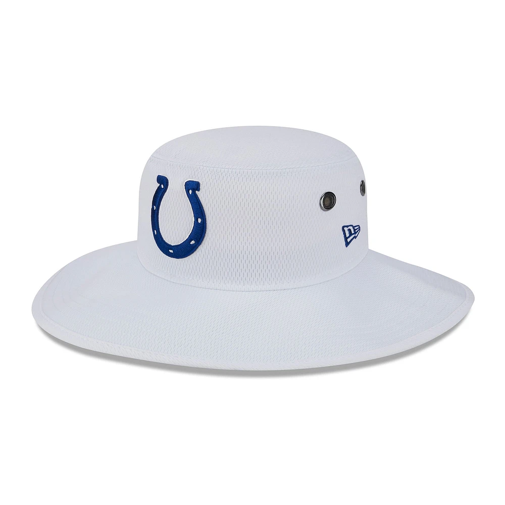 Men's New Era  White Indianapolis Colts 2023 NFL Training Camp Panama Bucket Hat