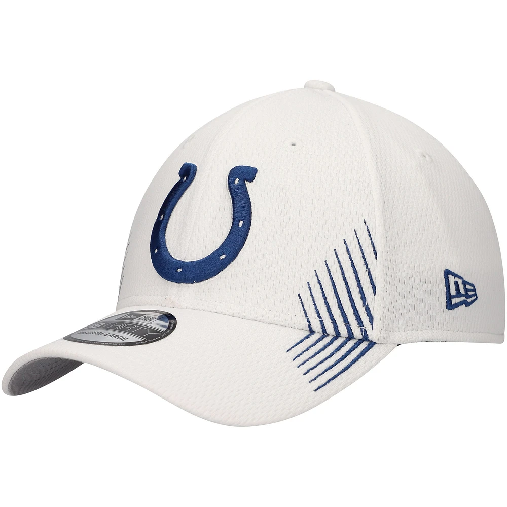 Casquette flexible Active 39THIRTY des Colts d'Indianapolis New Era pour hommes, blanche