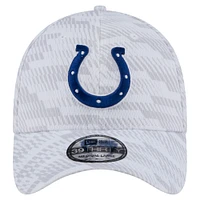 Casquette New Era blanche Indianapolis Colts Gameday Graded 39THIRTY Flex pour homme
