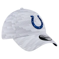 Casquette New Era blanche Indianapolis Colts Gameday Graded 39THIRTY Flex pour homme
