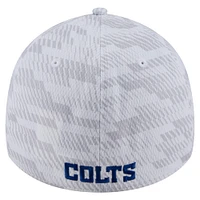 Casquette New Era blanche Indianapolis Colts Gameday Graded 39THIRTY Flex pour homme
