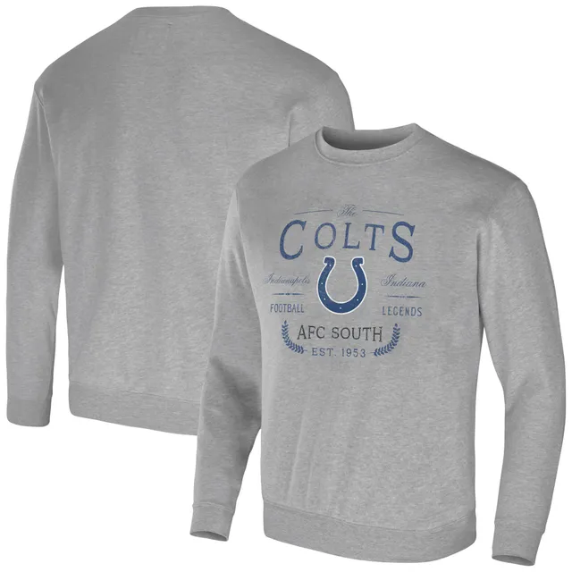 Women's Antigua Royal Indianapolis Colts Victory Crewneck Pullover  Sweatshirt