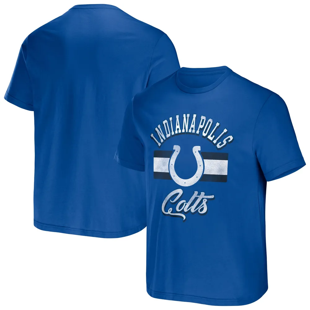 Collection NFL x Darius Rucker pour hommes par Fanatics T-shirt à rayures Royal Indianapolis Colts