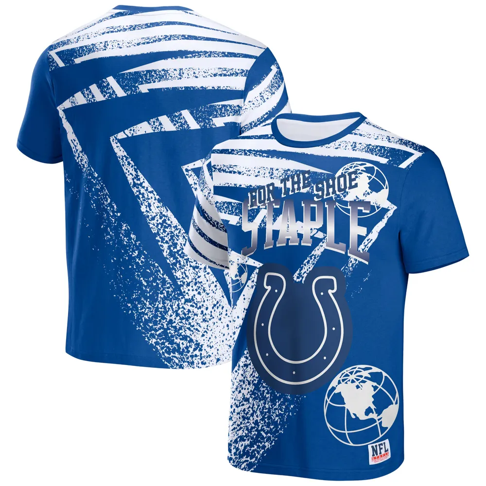 Detroit Lions Fanatics Branded Team Lockup Logo T-Shirt - Blue