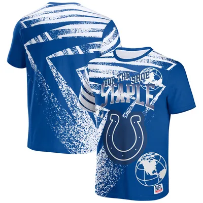 Indianapolis Colts NFL x Staple All Over Print T-Shirt - Blue