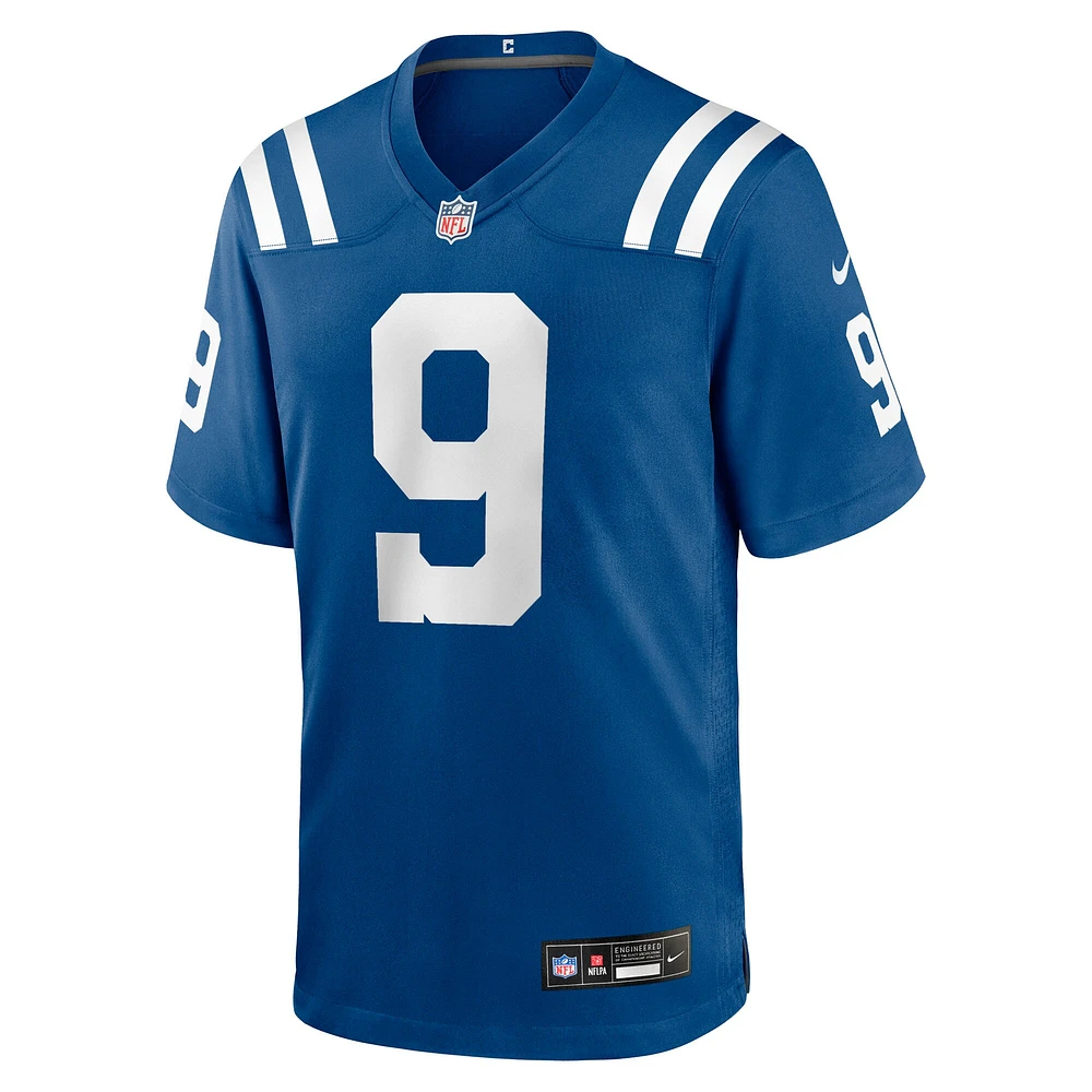 Men's Nike Ajou  Royal Indianapolis Colts Team Game Jersey