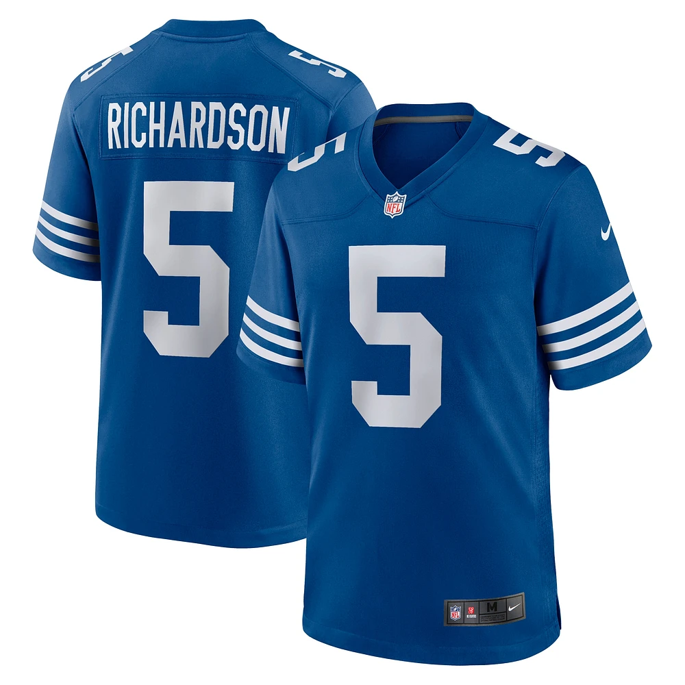 Maillot de match alternatif Nike Anthony Richardson Royal Indianapolis Colts pour homme