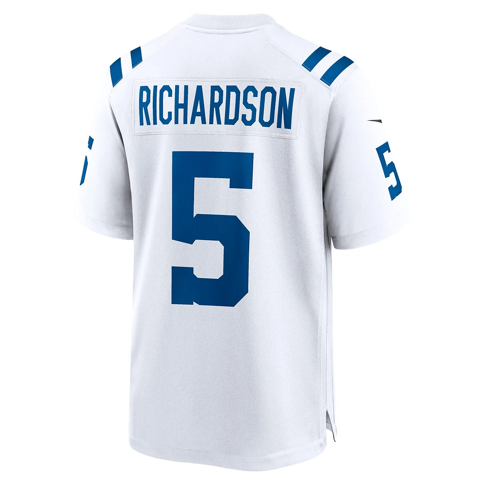 Maillot de match Nike Anthony Richardson blanc Indianapolis Colts pour homme