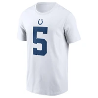 Men's Nike Anthony Richardson White Indianapolis Colts  Player Name & Number T-Shirt