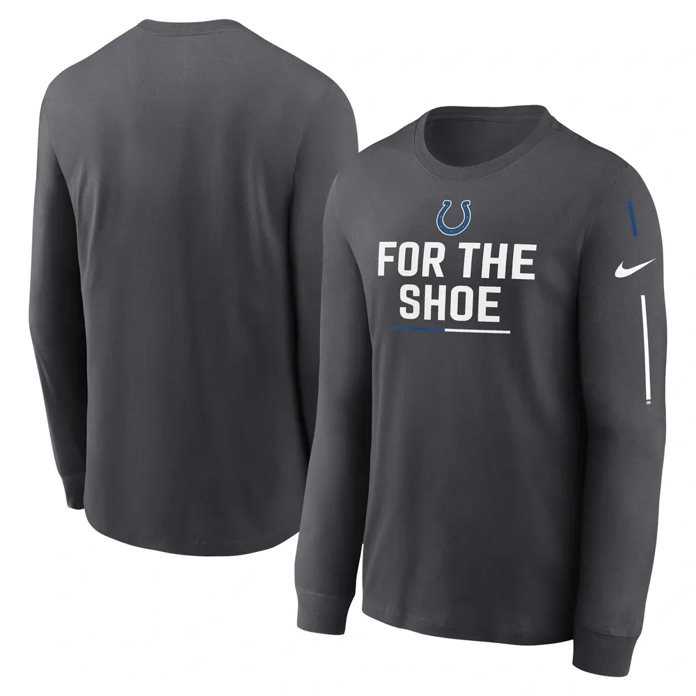 Lids Indianapolis Colts Nike Team Slogan Long Sleeve T-Shirt - Anthracite