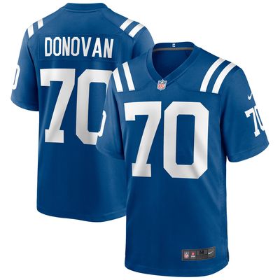 Men's Nike Art Donovan Royal Indianapolis Colts Game Retired Player Jersey