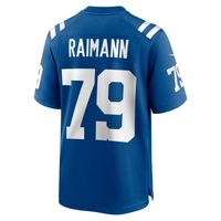 Men's Nike Bernhard Raimann Royal Indianapolis Colts Player Game Jersey