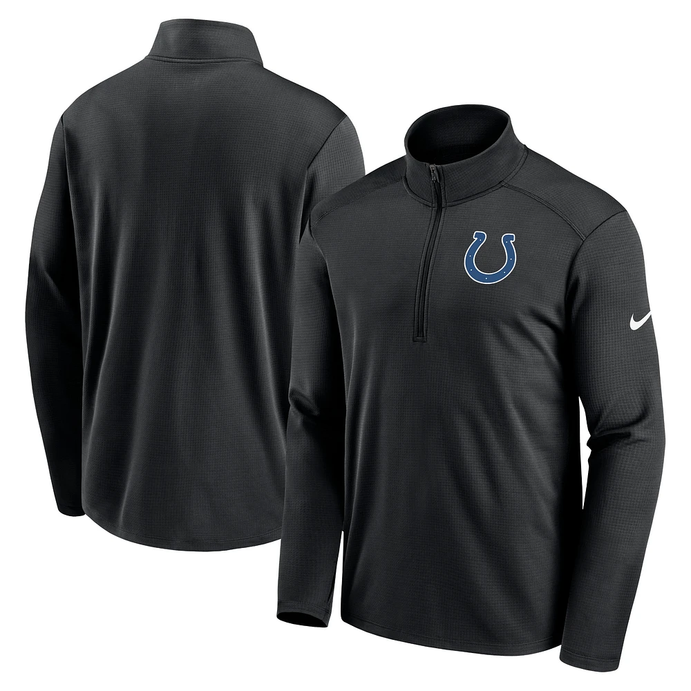 Haut à demi-glissière Indianapolis Colts Pacer Nike noir pour homme