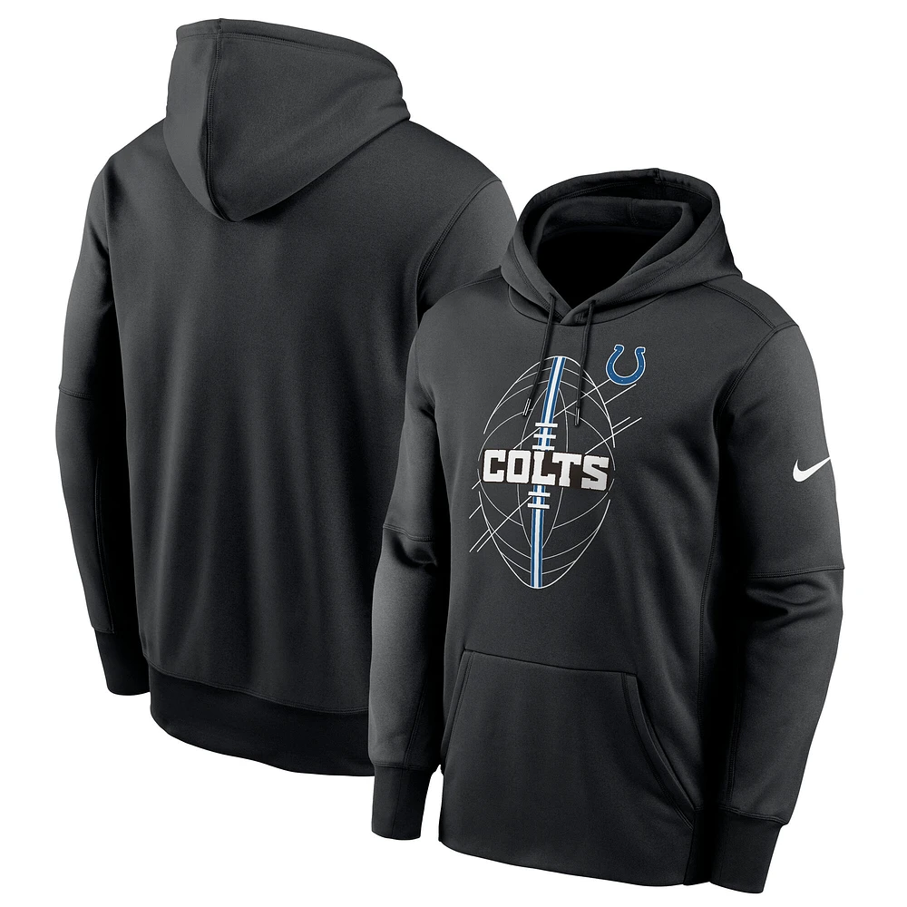 Men's Nike Black Indianapolis Colts Performance Fleece Pullover Hoodie