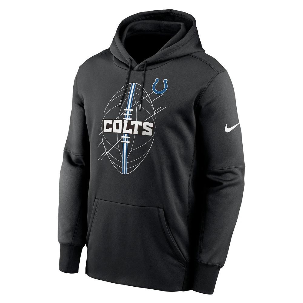 Men's Nike Black Indianapolis Colts Performance Fleece Pullover Hoodie