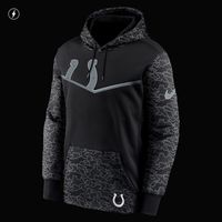 Men's Nike Black Indianapolis Colts RFLCTV Chevron Pullover Hoodie