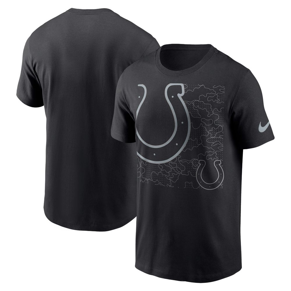 Men's Nike Black Indianapolis Colts RFLCTV T-Shirt